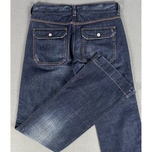 Diesel‎ Jeans Womens 25x32 Blue Nadar Slim Bootcut Distressed Y2K Flap Pocket